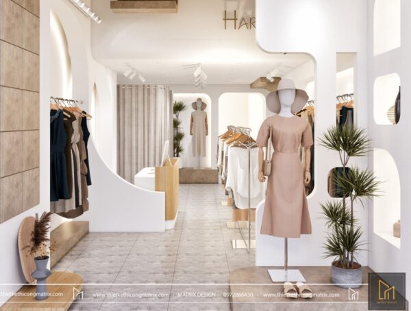 Thiết kế thi công shop thời trang Harula